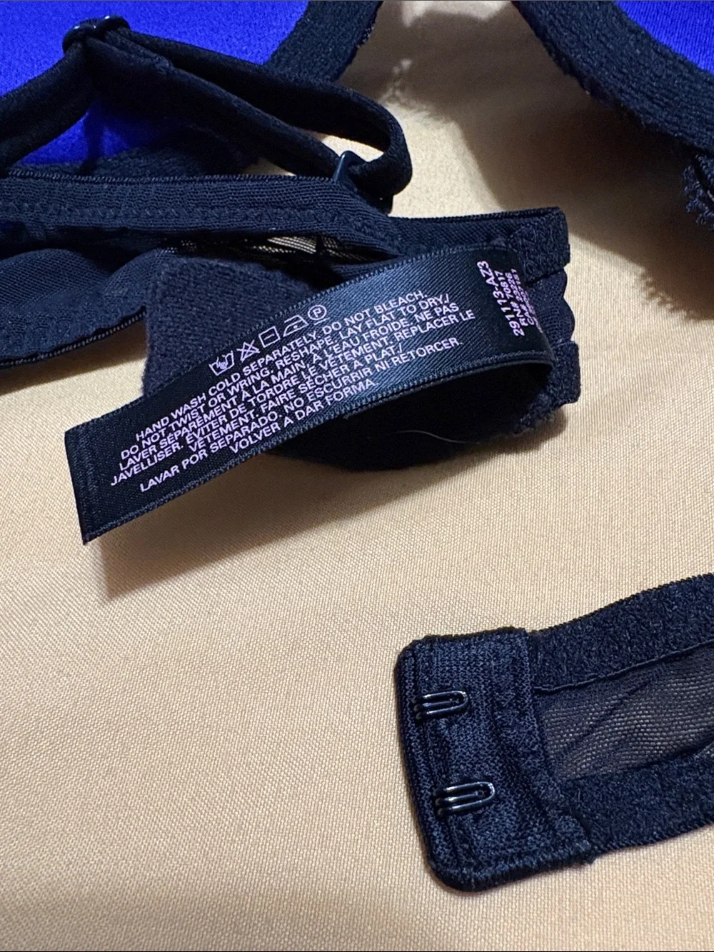 Victoria's Secret Royal Blue Satin & Lace Push-Up Bra Set - Picture 6 of 7